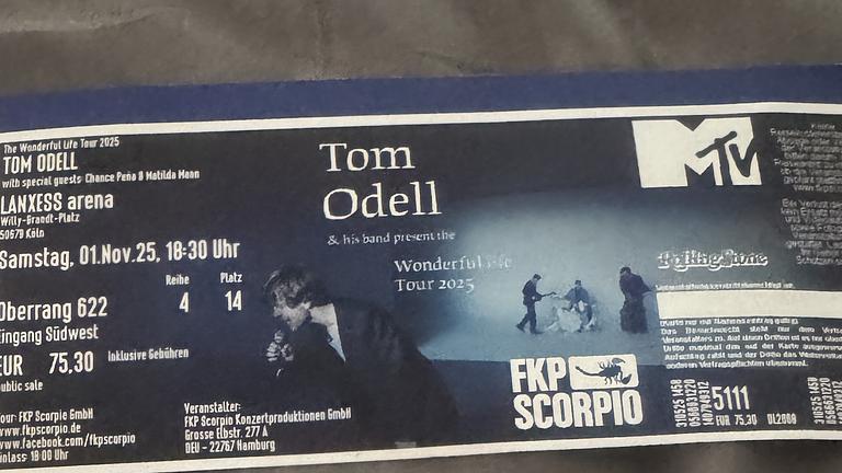 Tom Odell Ticket