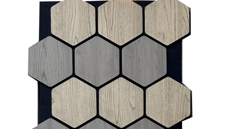 Akustikpaneel in Hexagon-Form