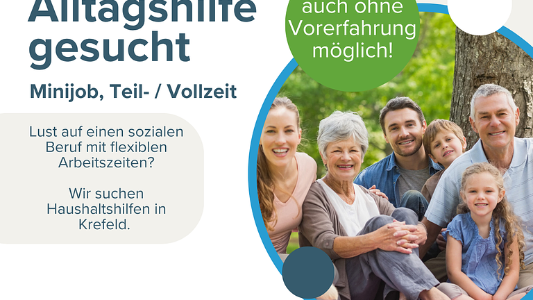 Alltagshilfe in Krefeld gesucht