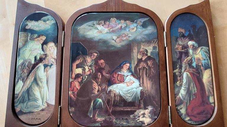 FALT ALTAR MIT ZERTIFIKAT PORZELLAN