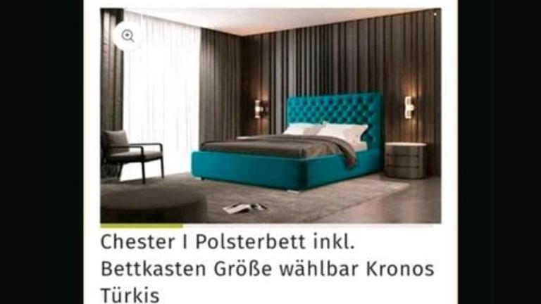 Designer Polsterbett zu verkaufen