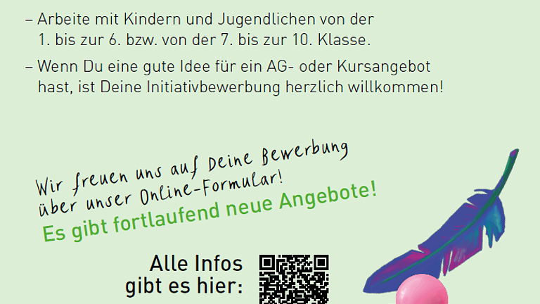 AG- und Kursleiter*innen gesucht!