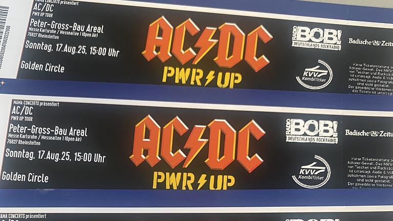 4x AC DC Tickets GOLDEN CIRCLE Karlsruhe Rheinstetten 17.08.2025