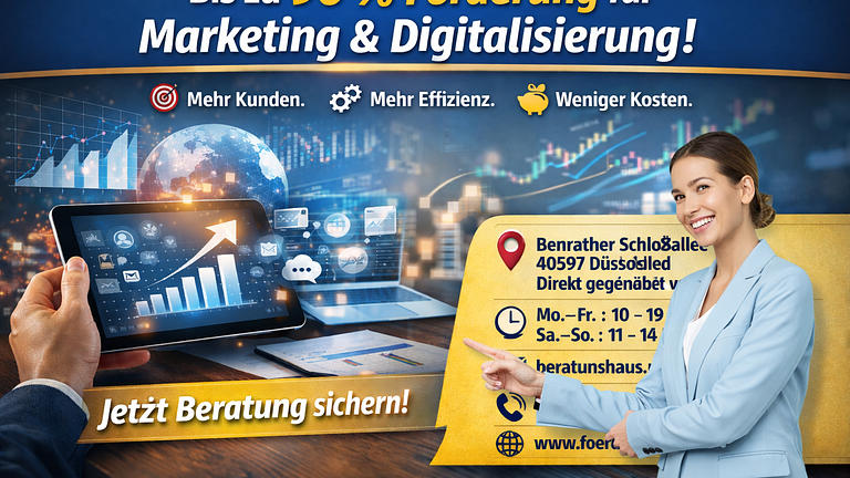Bis zu 80 % Förderung sichern: Marketing- & Digitalisierungsberatung