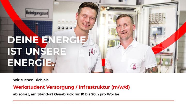 Werkstudent Versorgung / Infrastruktur (m/w/d)