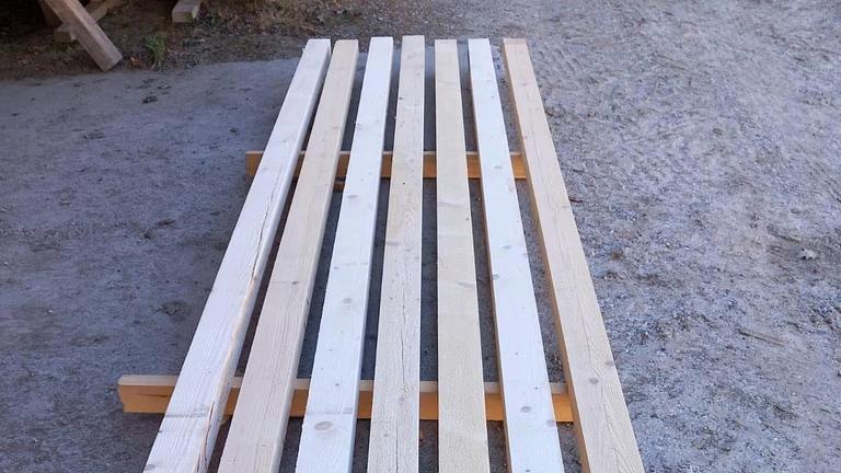 6 x 10 x 400 cm  Einzelstück: 7,50 €  Paket (7 Stück): 60 €