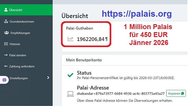 Verkaufe 1 MILLION PALAIS