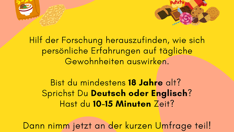 Studienteilnehmende für kurze Online-Umfrage gesucht