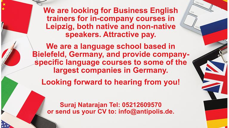 Business English Trainers Wanted