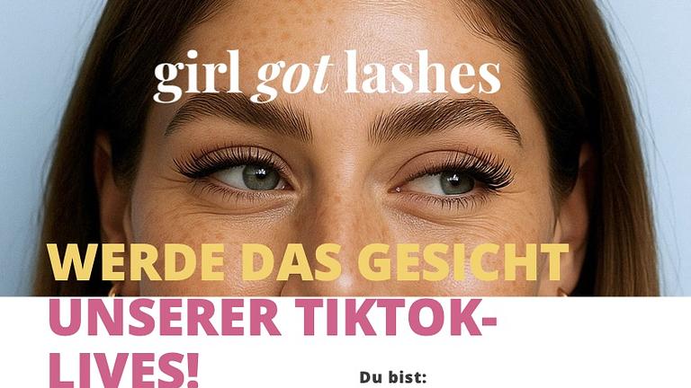 GirlGotLashes sucht TikTok Live-Host (w/m/d)