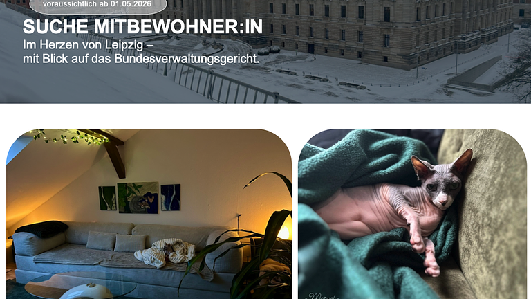20 qm WG-Zimmer im Herzen Leipzigs (Neugründung)