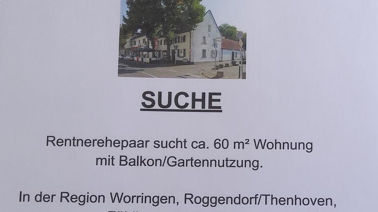 Rentnerehepaar sucht ca. 60 m² Wohnung. Rund um Köln-Worringen