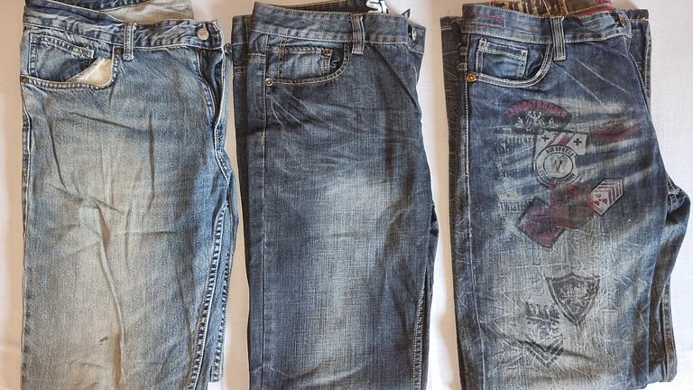 3 jeans Bund 50cm nach Wahl  alle , used look . alleBund 50cm  Umfang 100cm alle