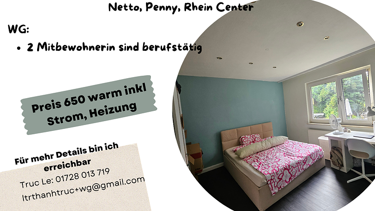 Frauen WG Zimmer zwischen 01.08 - 30.09