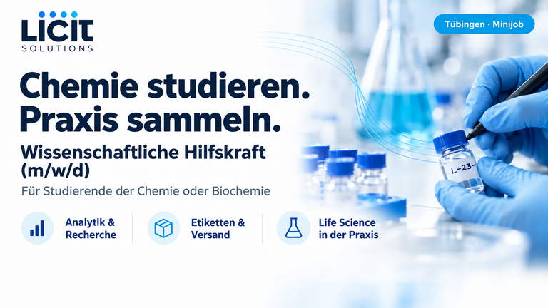 Chemie studieren. Praxis sammeln.