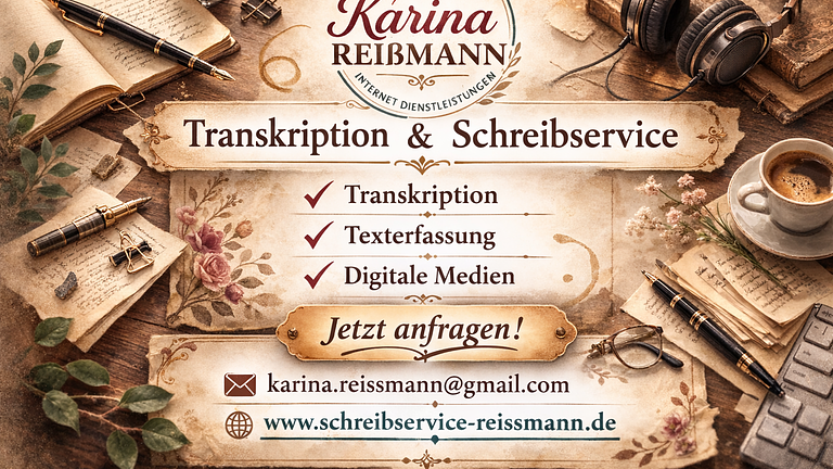 Transkriptions- und Schreibservice