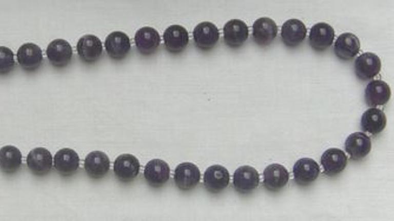 Amnethystkette, stilvoll und elegant