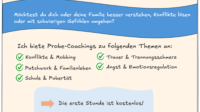 Kostenlose Probe-Coachings für Einzelpersonen & Familien