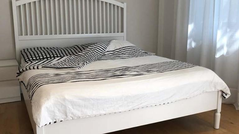 Vorschaubild Bett TYSSEDAL weiß - Emma One - Sleep Best Lattenrost - VARIO