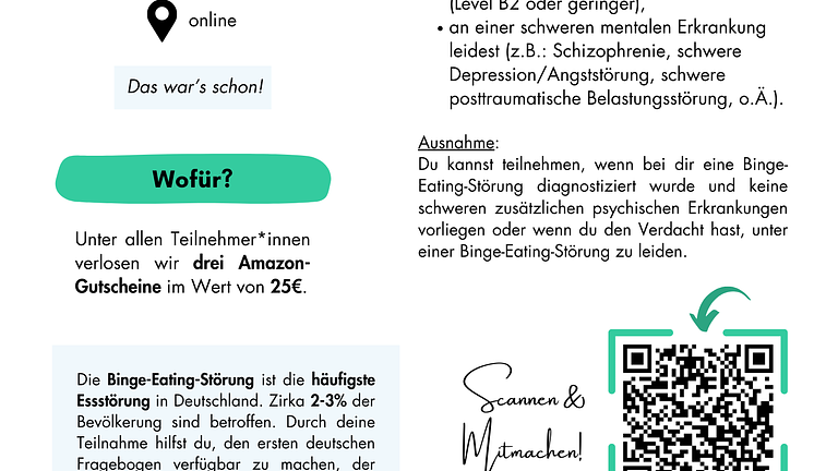 Studienteilnehmer*innen gesucht!