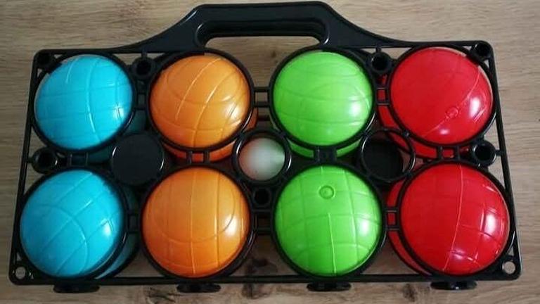 Boule/Boccia Spiel Set mit 8 Kugeln im Tragekoffer Boule Petanquekugeln