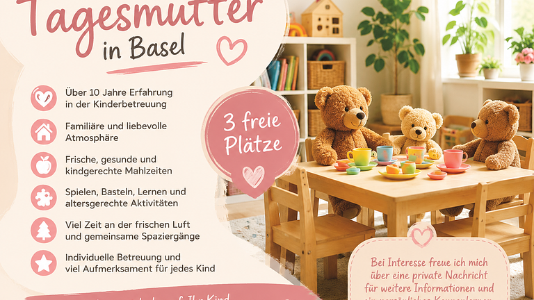 🌸 Liebevolle Tagesmutter in Basel – 3 freie Plätze 🌸