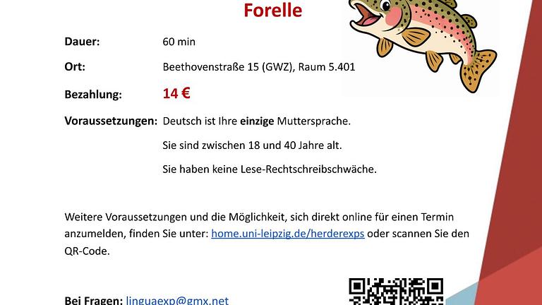 Bezahlte Teilnahme an sprachlichen Untersuchungen für deutsche Muttersprachler