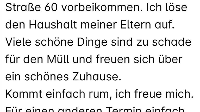 Vorschaubild ⚠️Haushaltsauflösung⚠️