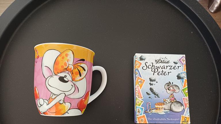 Diddl Maus Tasse +  Diddl Schwarzer Peter