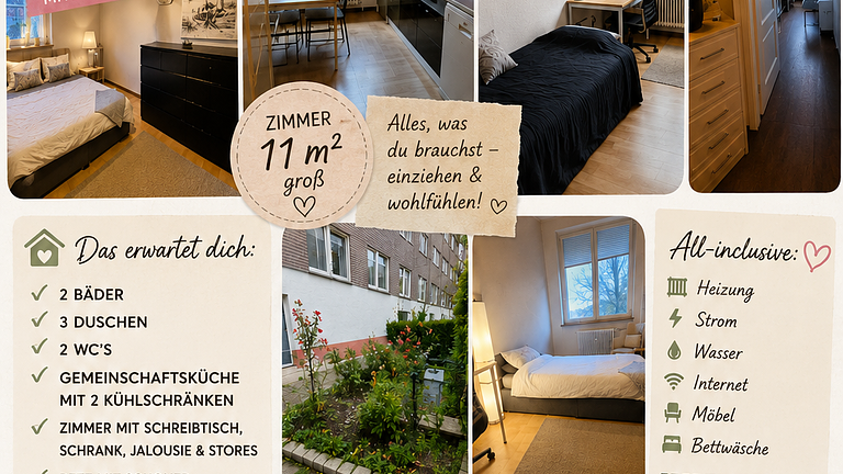WG Zimmer in Alt-West möbliert