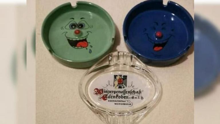 Aschenbecher, 3 Stück
