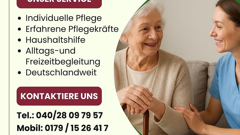 Liebevolle und vertrauensvolle Seniorenbetreeung zu Hause