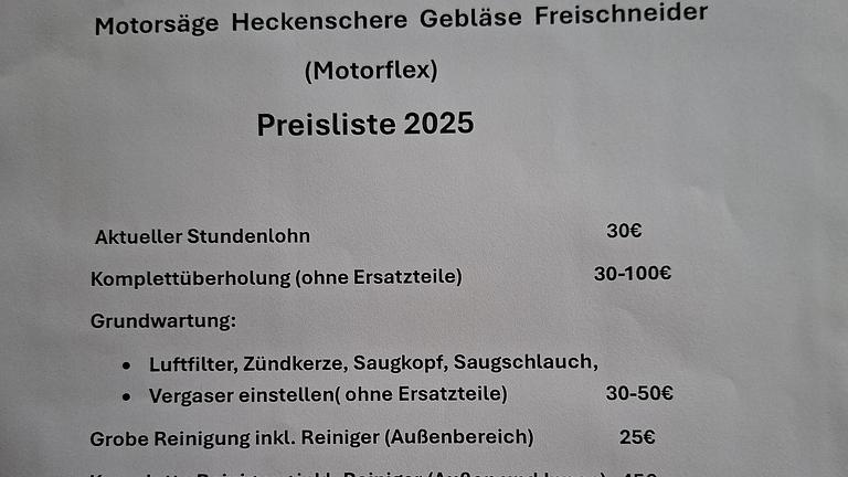 RK NEUBER  Reparatur von Motorkleingeräten