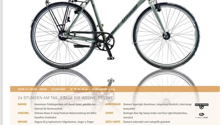 Vorschaubild Fahrrad Diamant Saphir Deluxe 24/7 Herren