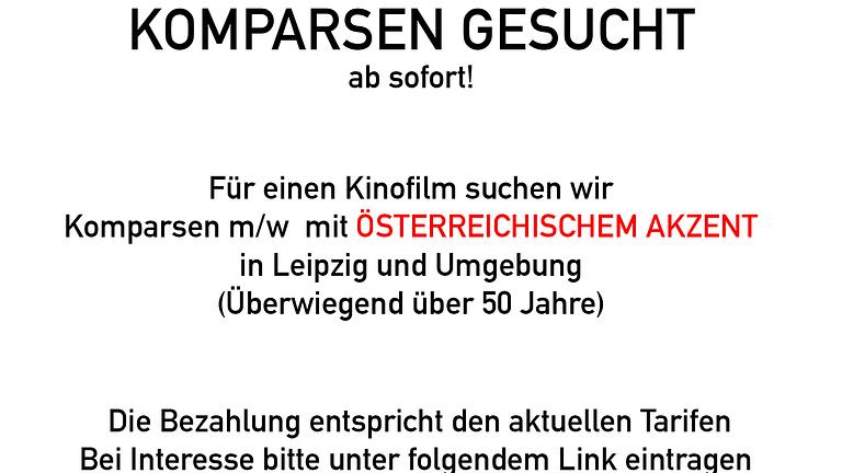 Vorschaubild Kompars*innen mit österreichischem Akzent in Leipzig gesucht