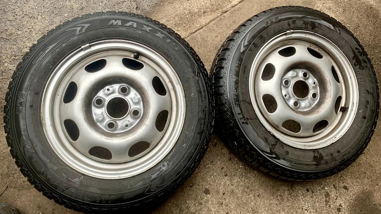 4 Allwetterreifen auf Stahlfelgen 175 65 13 Zoll  für den VW Polo 6N/Golf